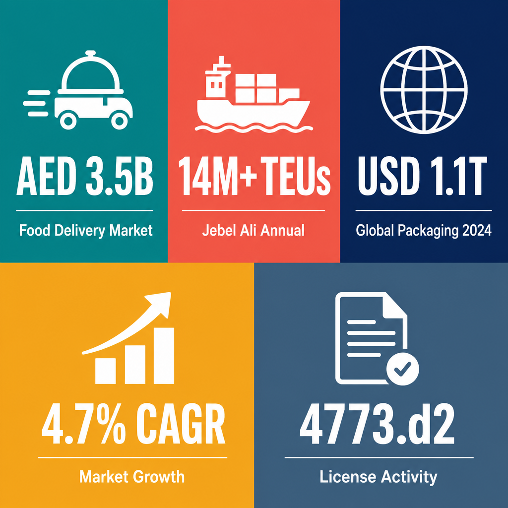 Infographic: How to Start a Packing & Packaging Materials Trading Business with Meydan Free Zone