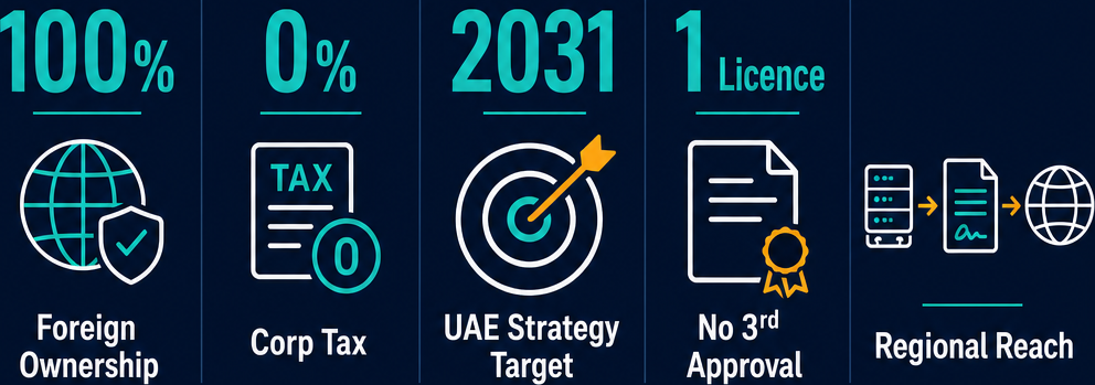 Infographic: How to Start a Provision of Infrastructure for Hosting, Data Processing Services and Related Activities Business in Dubai with Meydan Free Zone