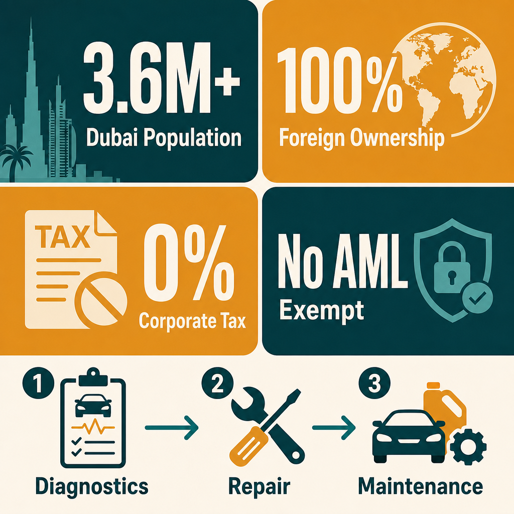 Infographic: How to Start a Repair of Computers and Peripheral Equipment Business in Dubai with Meydan Free Zone