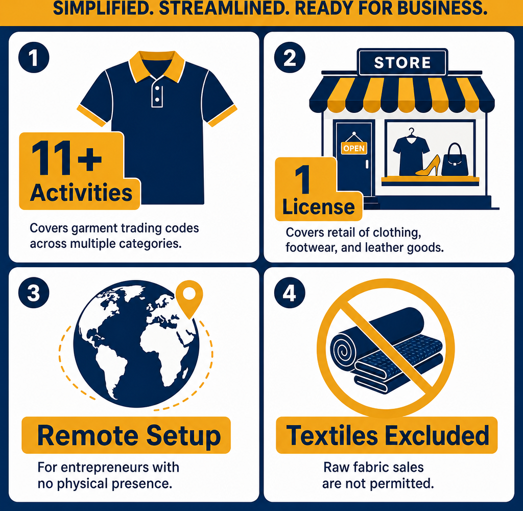 Infographic: How to Start a Retail Garments Shop in Dubai with Meydan Free Zone?