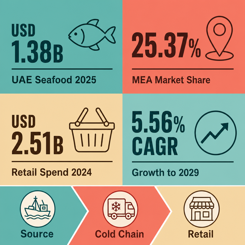 Infographic: How to Start a Retail Sale of Fish, Other Seafood and Products Thereof Business with Meydan Free Zone