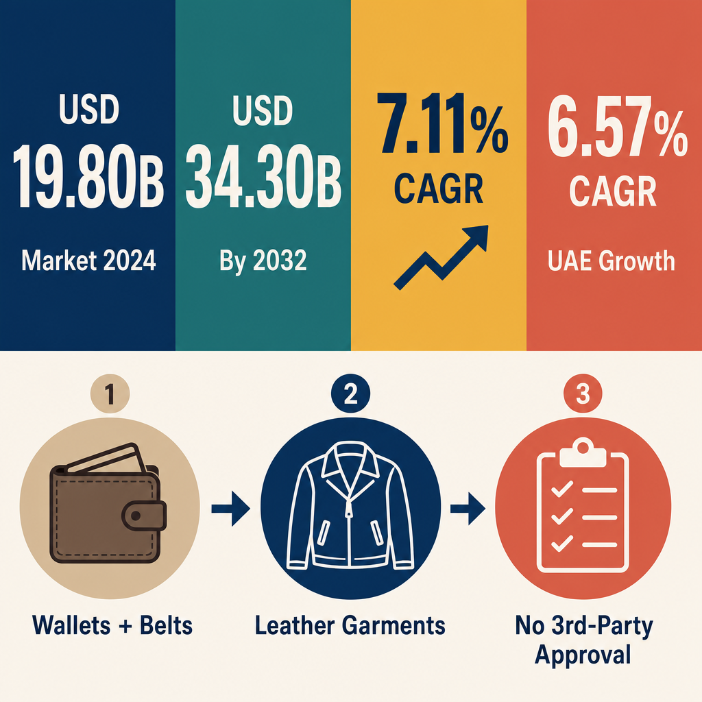 Infographic: How to Start a Retail Sale Of Leather Goods Business with Meydan Free Zone