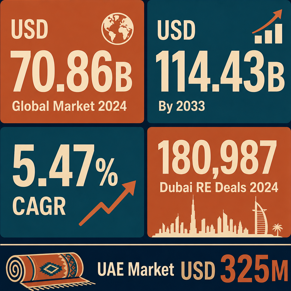 Infographic: How to Start a Retail Sale Via Stalls of Carpets and Rugs Business with Meydan Free Zone