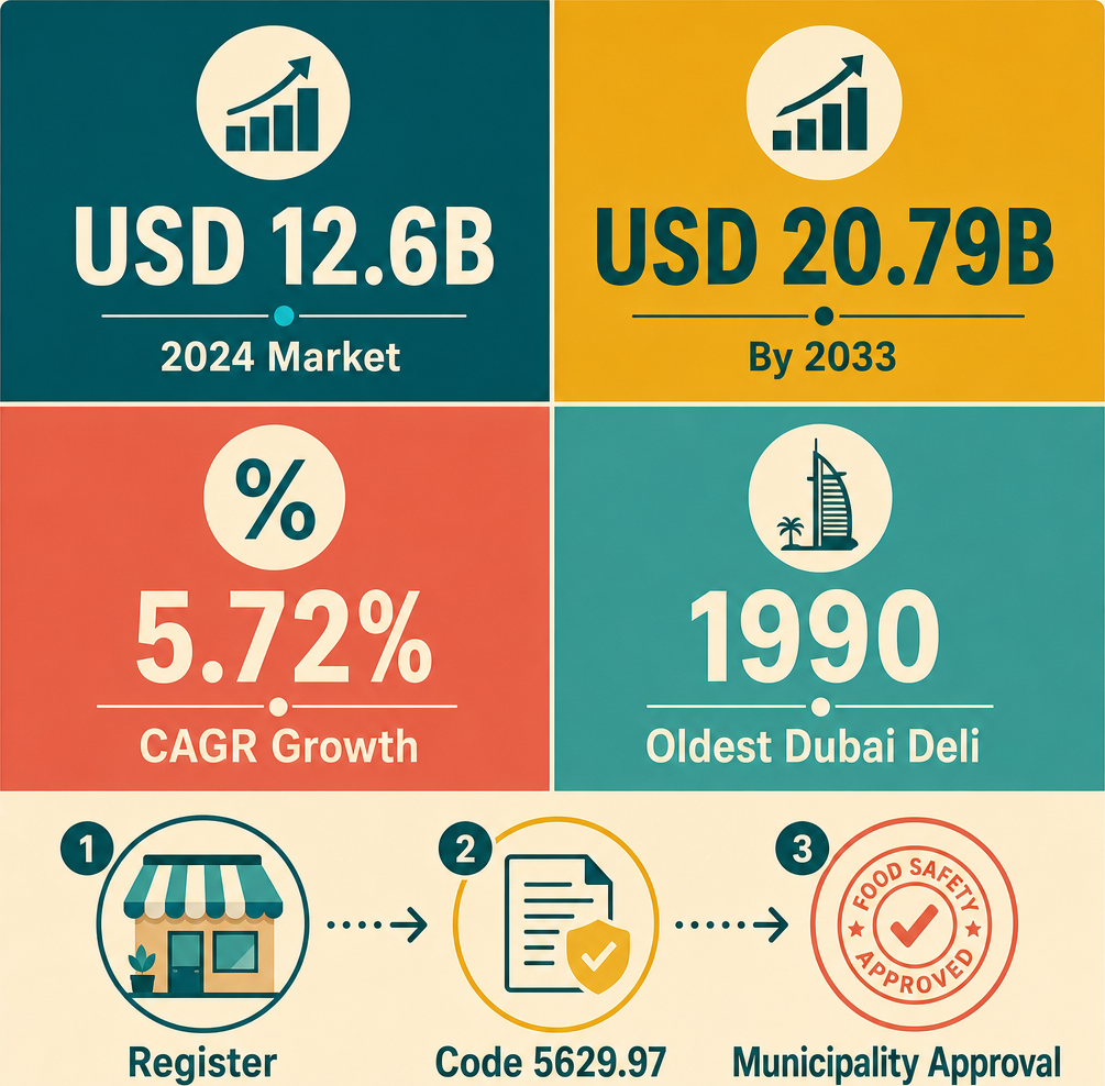 Infographic: How to Start a Sandwich Shop Business in Dubai with Meydan Free Zone