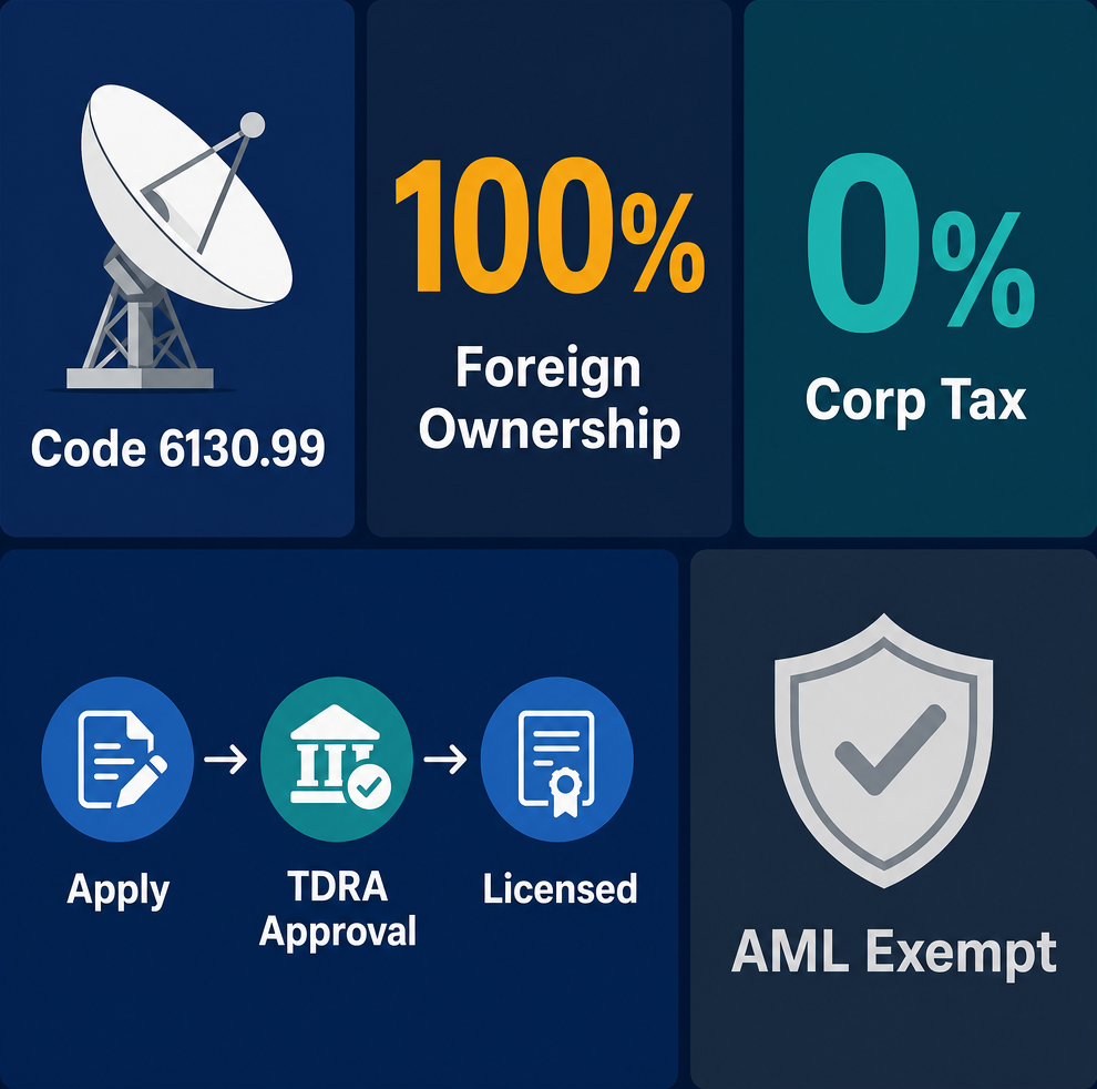 Infographic: How to Start a Satellite Ground Station Business in Dubai with Meydan Free Zone