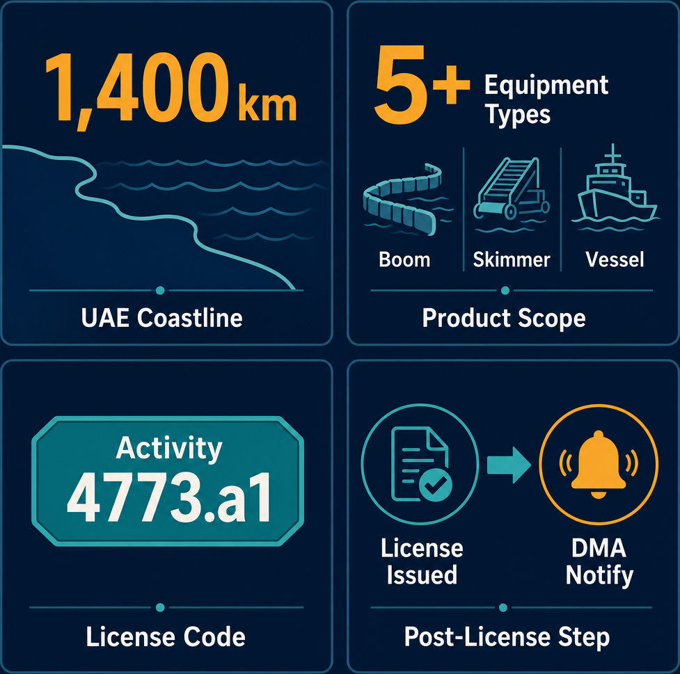 Infographic: How to Start a Sea Cleaning Equipment Trading Business with Meydan Free Zone