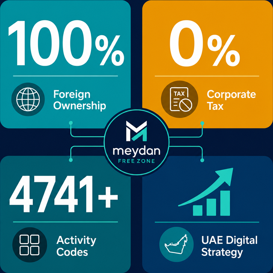 Infographic: How to Start a Software Company in Dubai With Meydan Free Zone