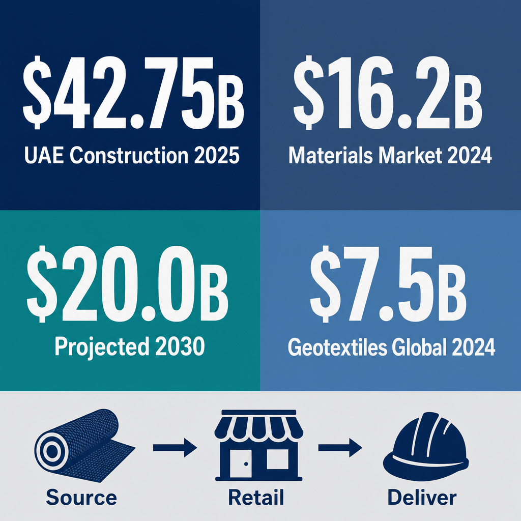 Infographic: How to Start a Special Fabrics & Fibres for Construction Trading Business in Dubai with Meydan Free Zone