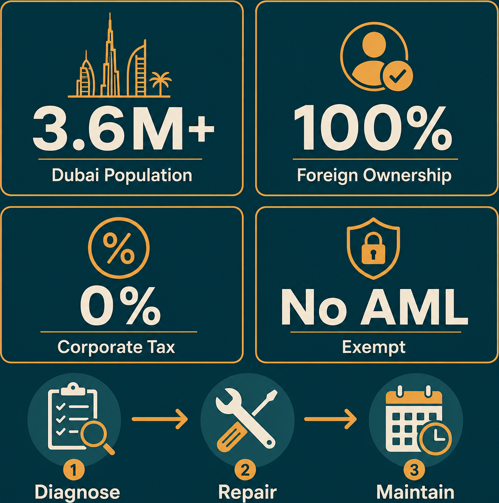Infographic: How to Start a Telecommunications Equipment Repair Business in Dubai with Meydan Free Zone