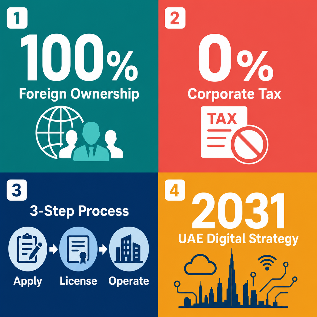 Infographic: How to Start a Telecommunications Resellers Business in Dubai with Meydan Free Zone