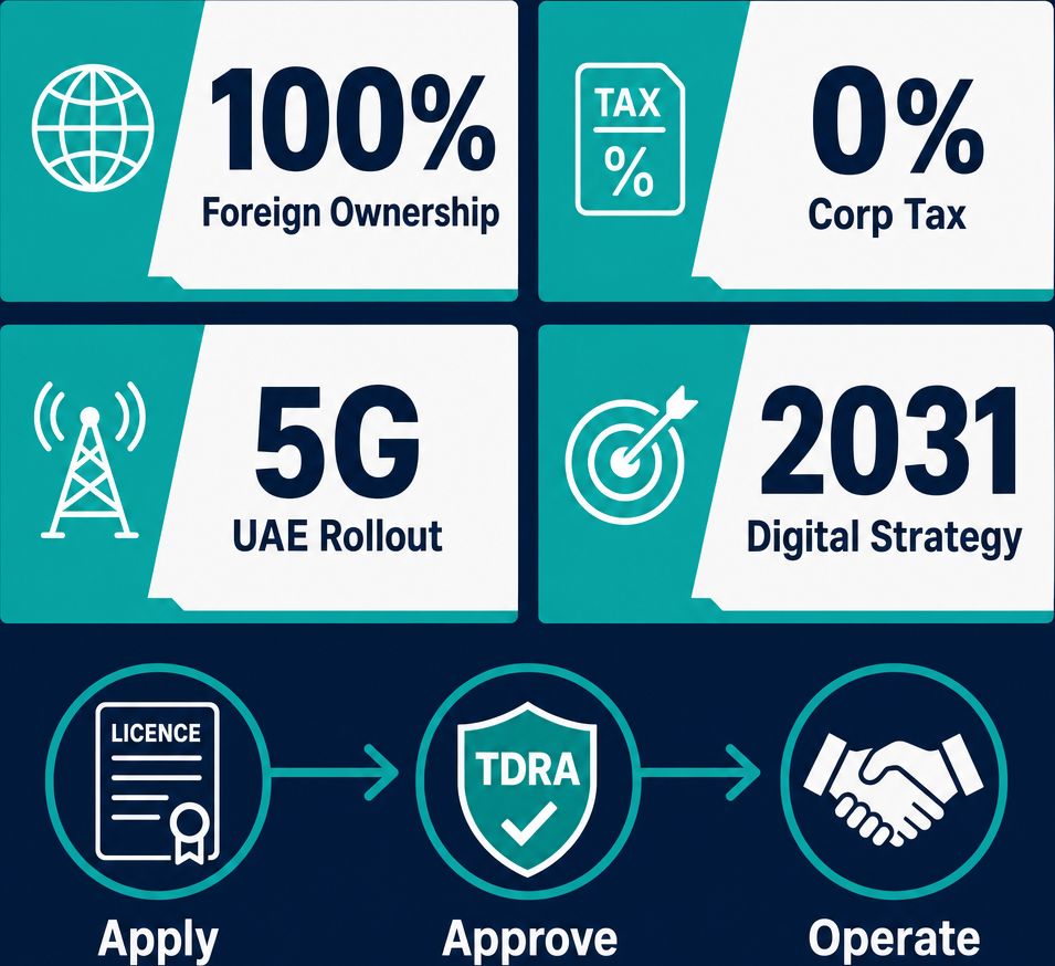 Infographic: How to Start a Operating, Maintaining Or Providing Access To Facilities For The Transmission Of Voice Business in Dubai with Meydan Free Zone