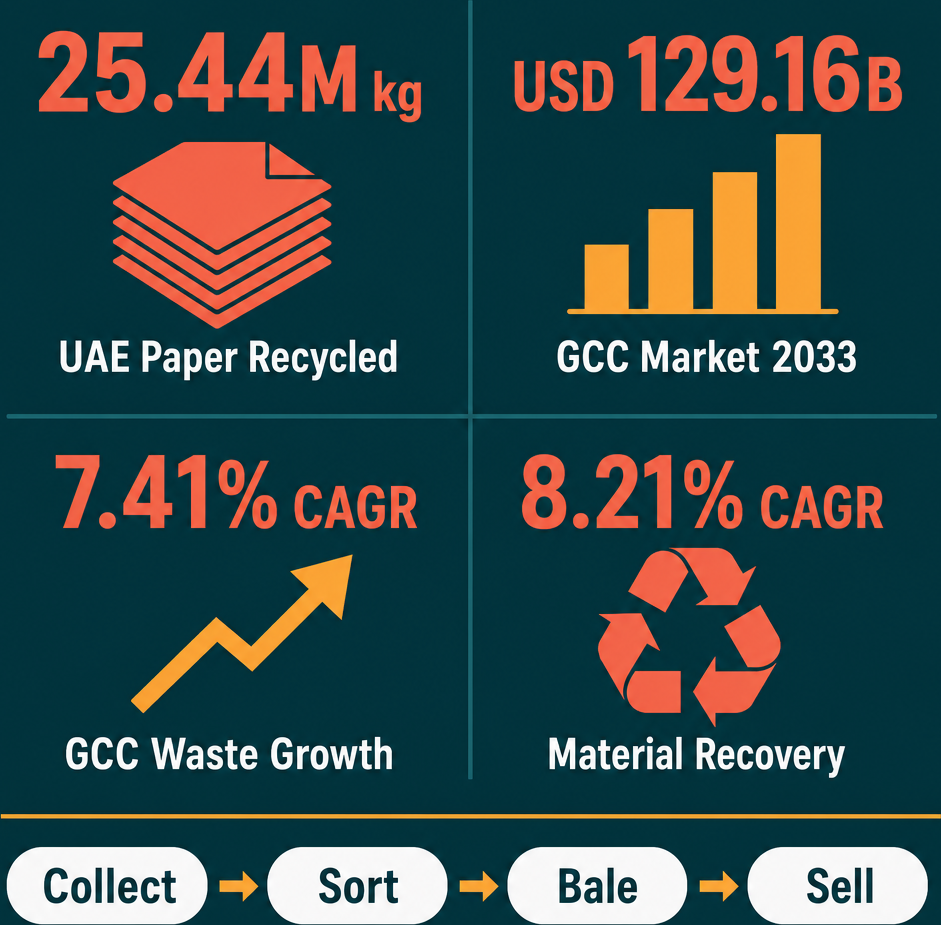 Infographic: How to Start a Waste Paper Trading Business with Meydan Free Zone