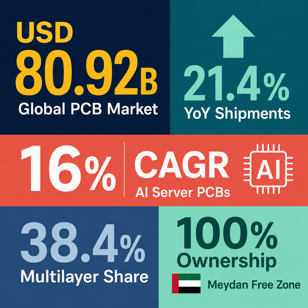 Infographic: How to Start a Wholesale Printed Circuits Business with Meydan Free Zone