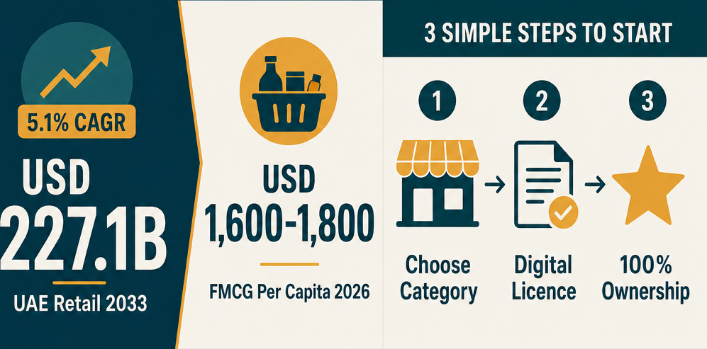 Infographic: How to Start an Other Food Products Retail Business with Meydan Free Zone