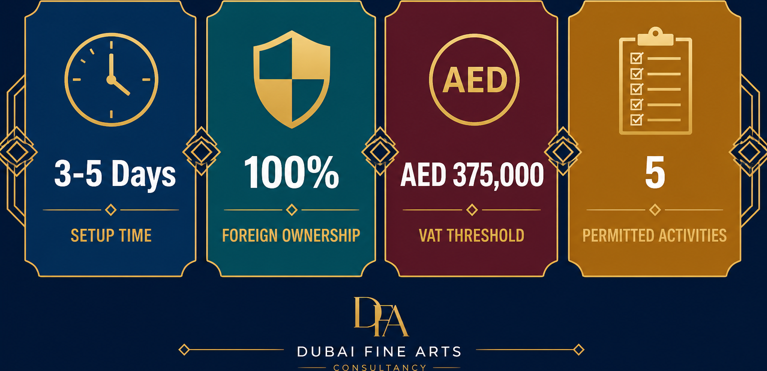 Infographic: Fine Arts Consultancy License in Dubai