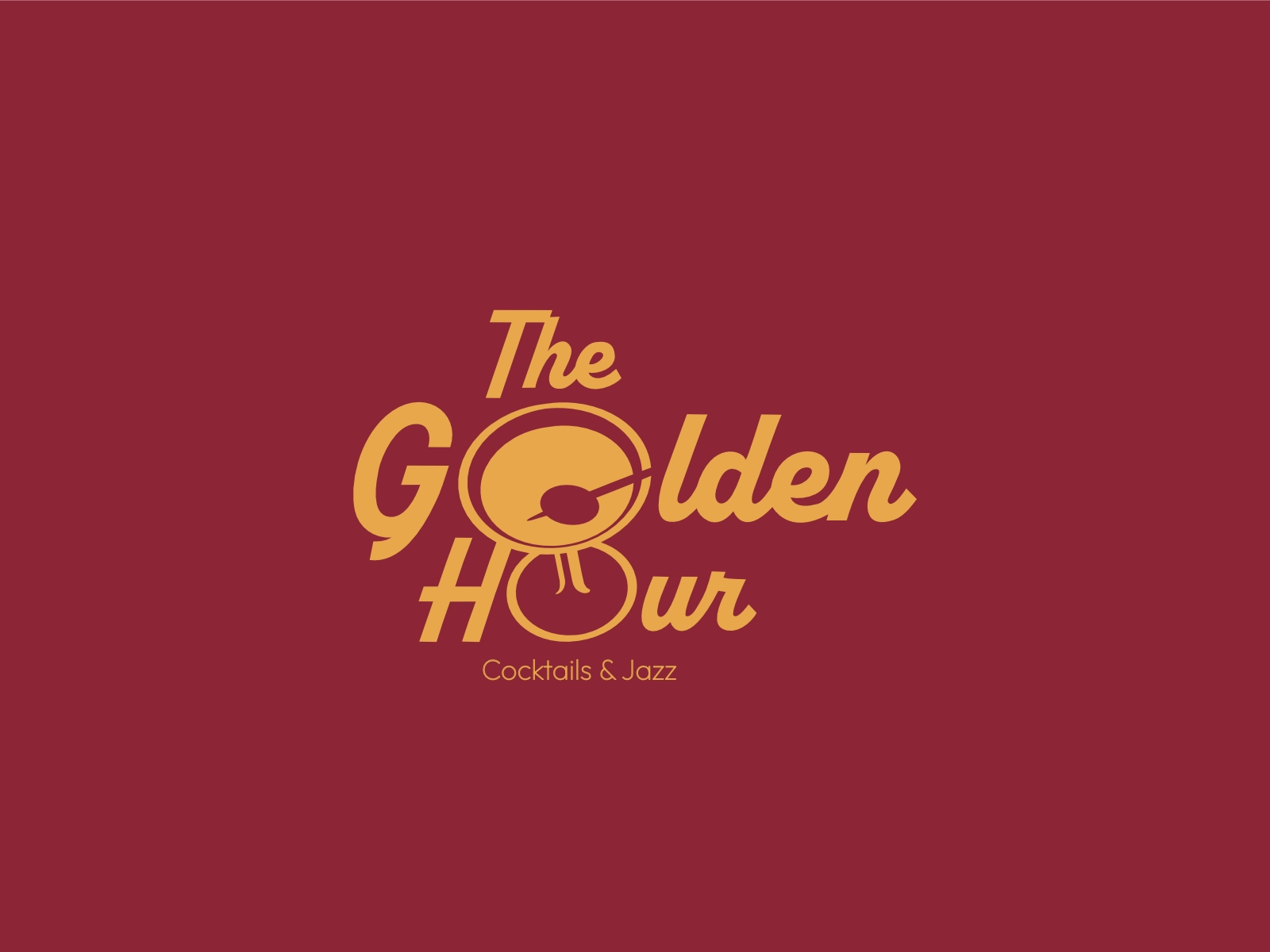 Logo d'un bar à cocktails et jazz vintage