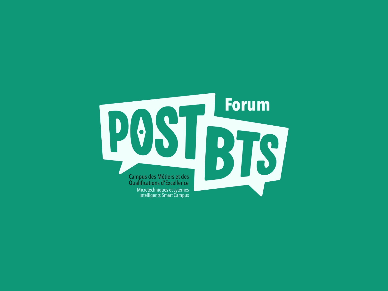 Logo imaginé pour une rencontre étudiant professeur pour un lycée pro à Besançon