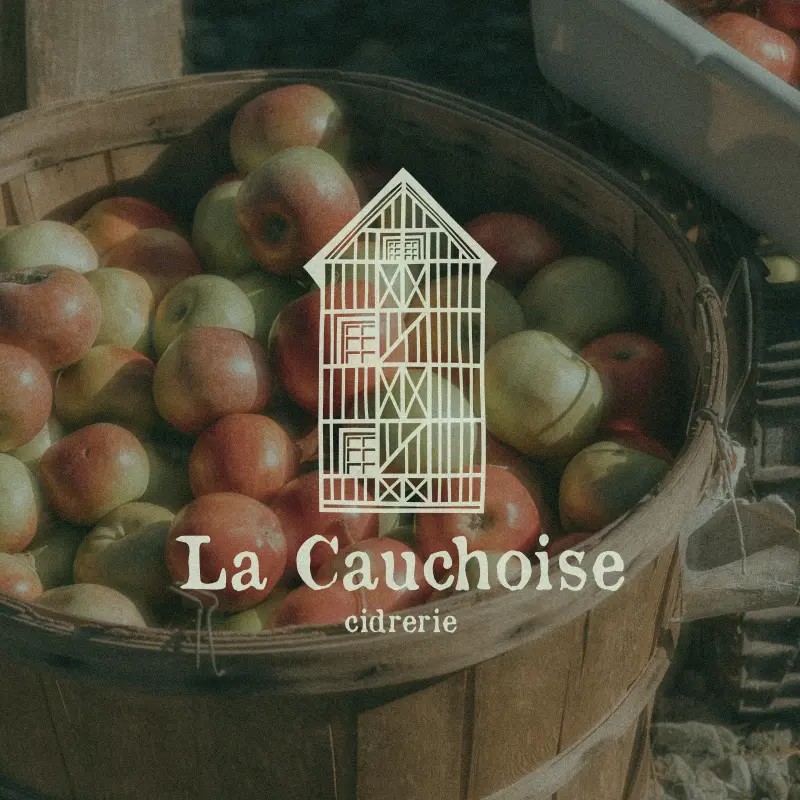 Logo rétro pour une cidrerie
