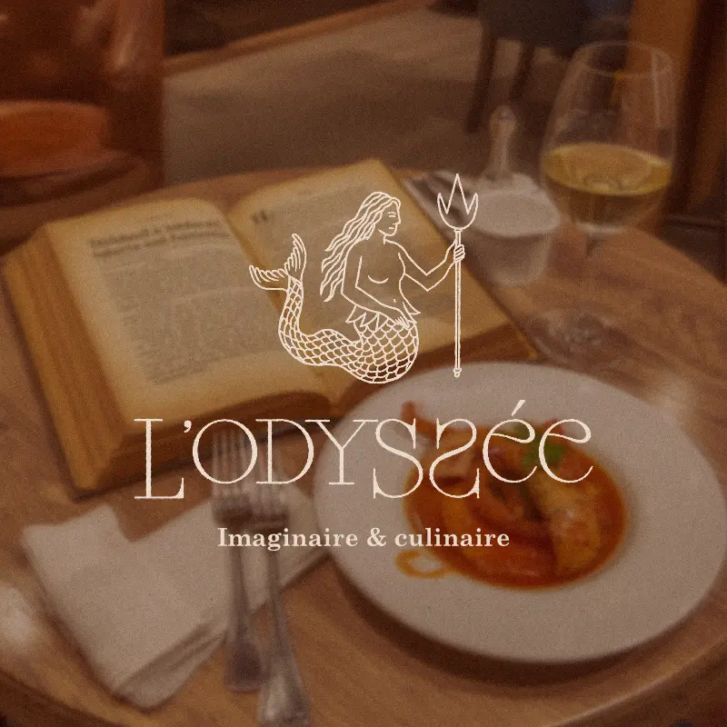 Logo illustré pour un restaurant