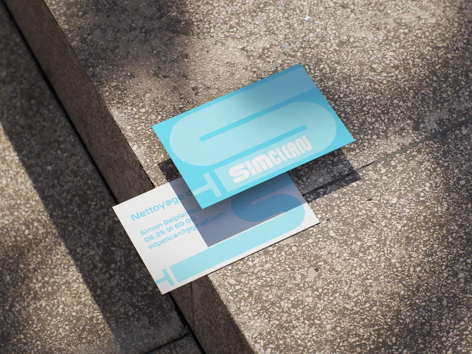 Carte de visites originales pour une entreprise de nettoyage de vitres