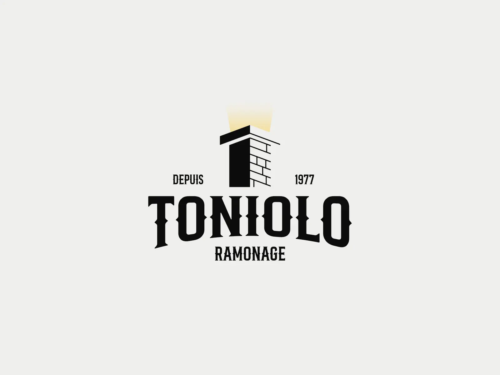 Le logo Toniolo - couleurs inversées