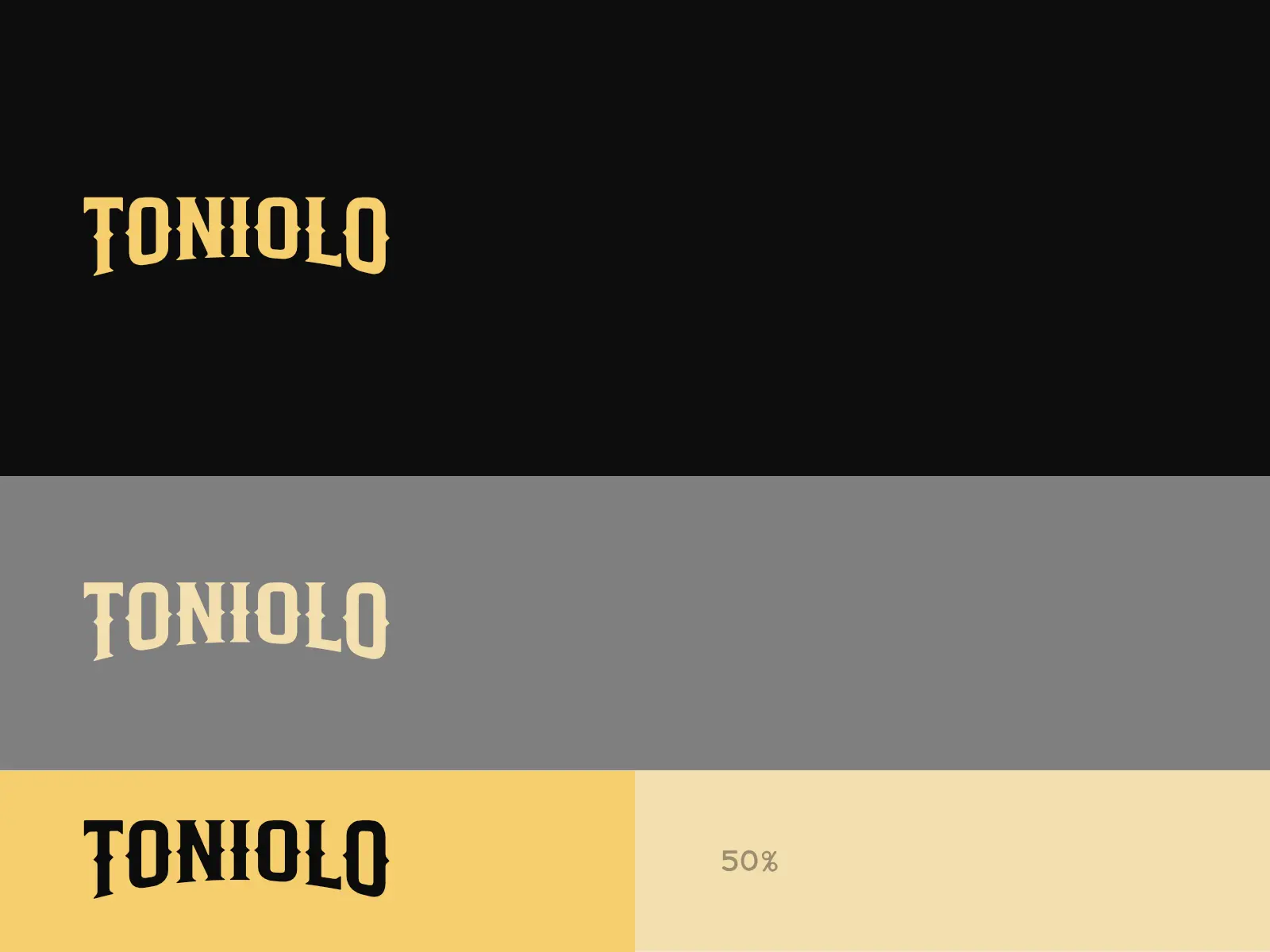 Palette de couleurs pour l'entreprise de ramonage Toniolo