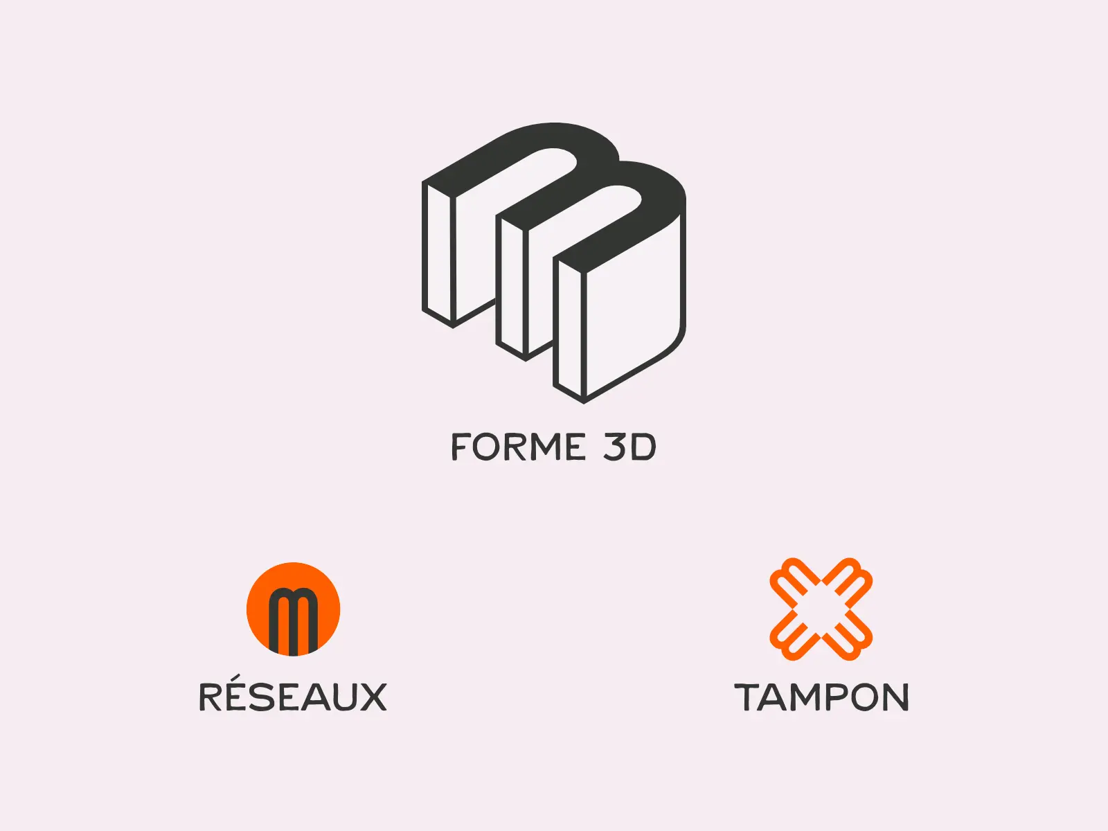 La marque Mediaworks adaptée pour différentes utilisations : forme, réseaux et tampon