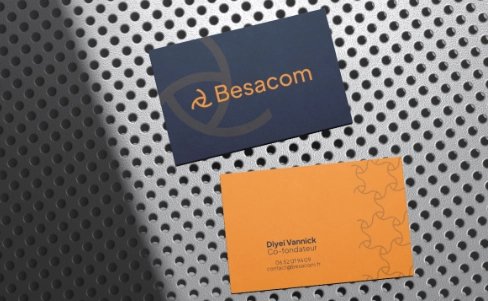 Présentation du projet Besacom, les cartes de visites