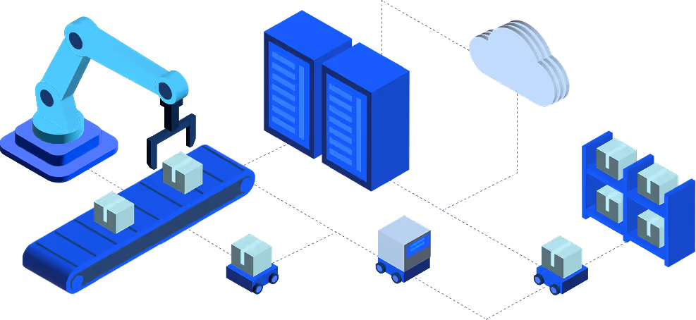 Robots communicating in real-time for coordinated operations