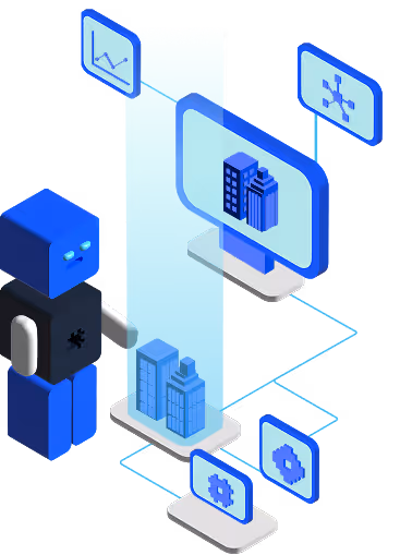 Autonomous robot navigating through simulated facility environment