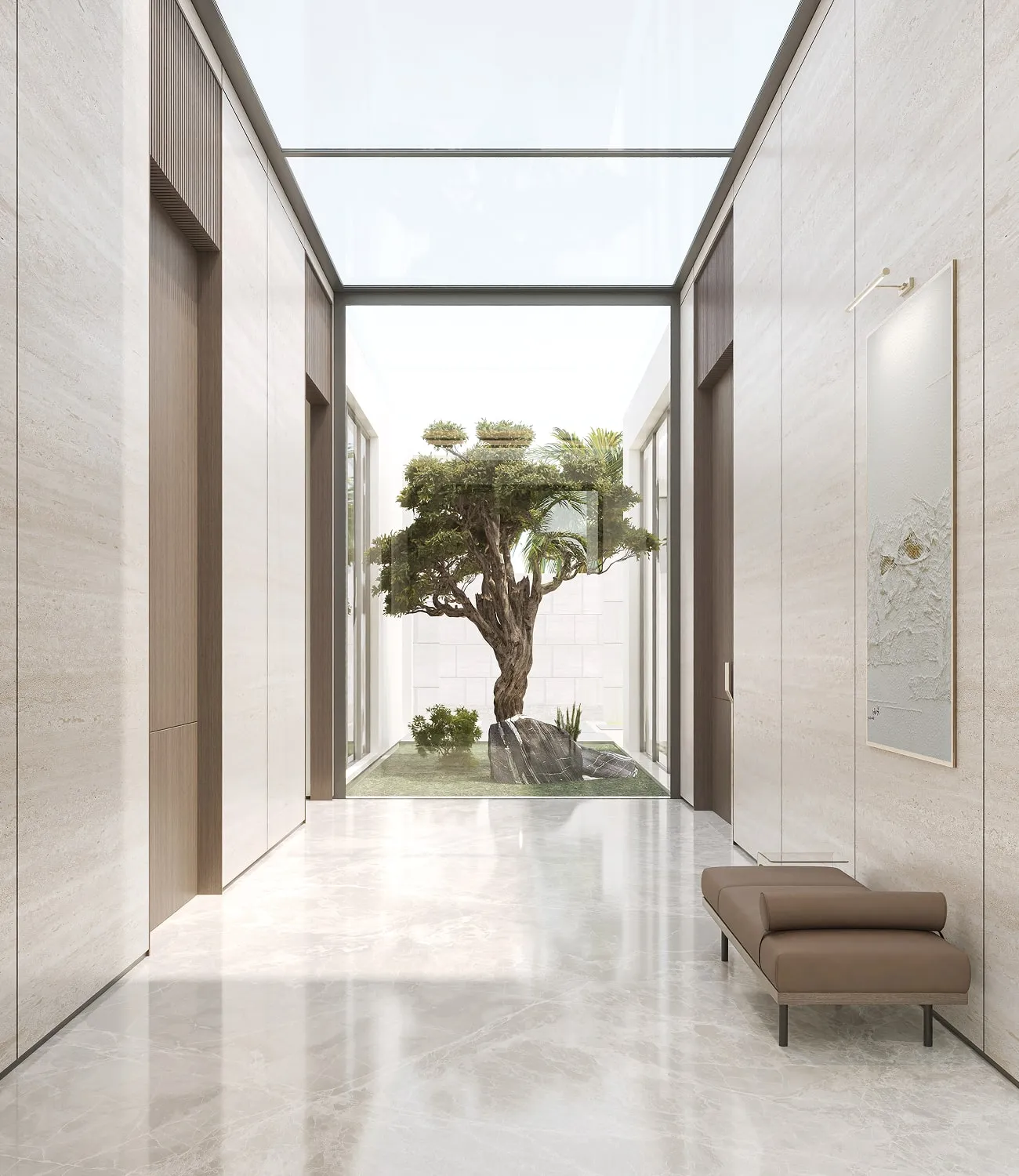 Luxury interior design with bespoke joinery for an Arabian villa in Saudi Arabia.