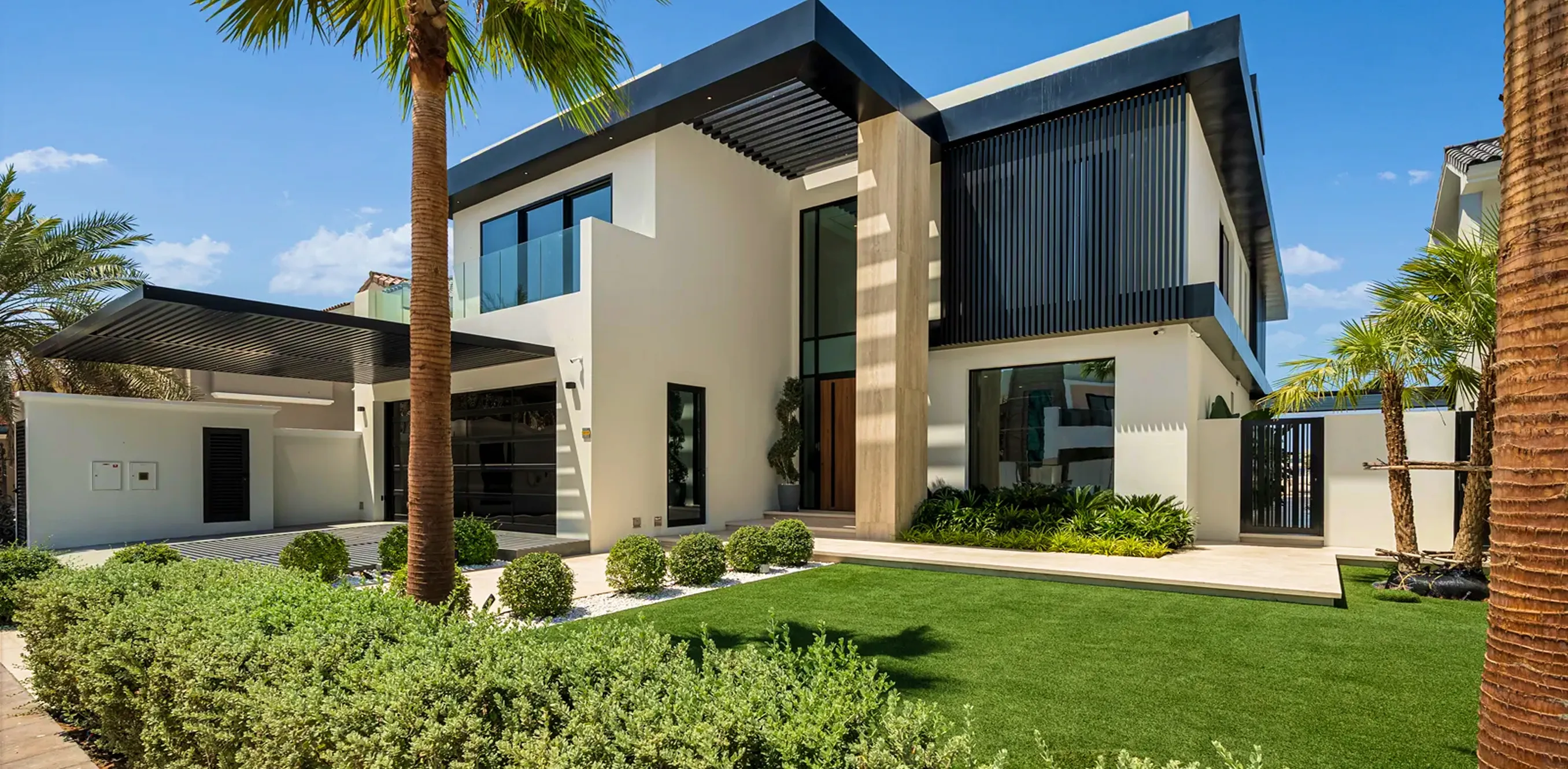 Luxury villa renovation in Palm Jumeirah featuring bespoke joinery and craftsmanship.