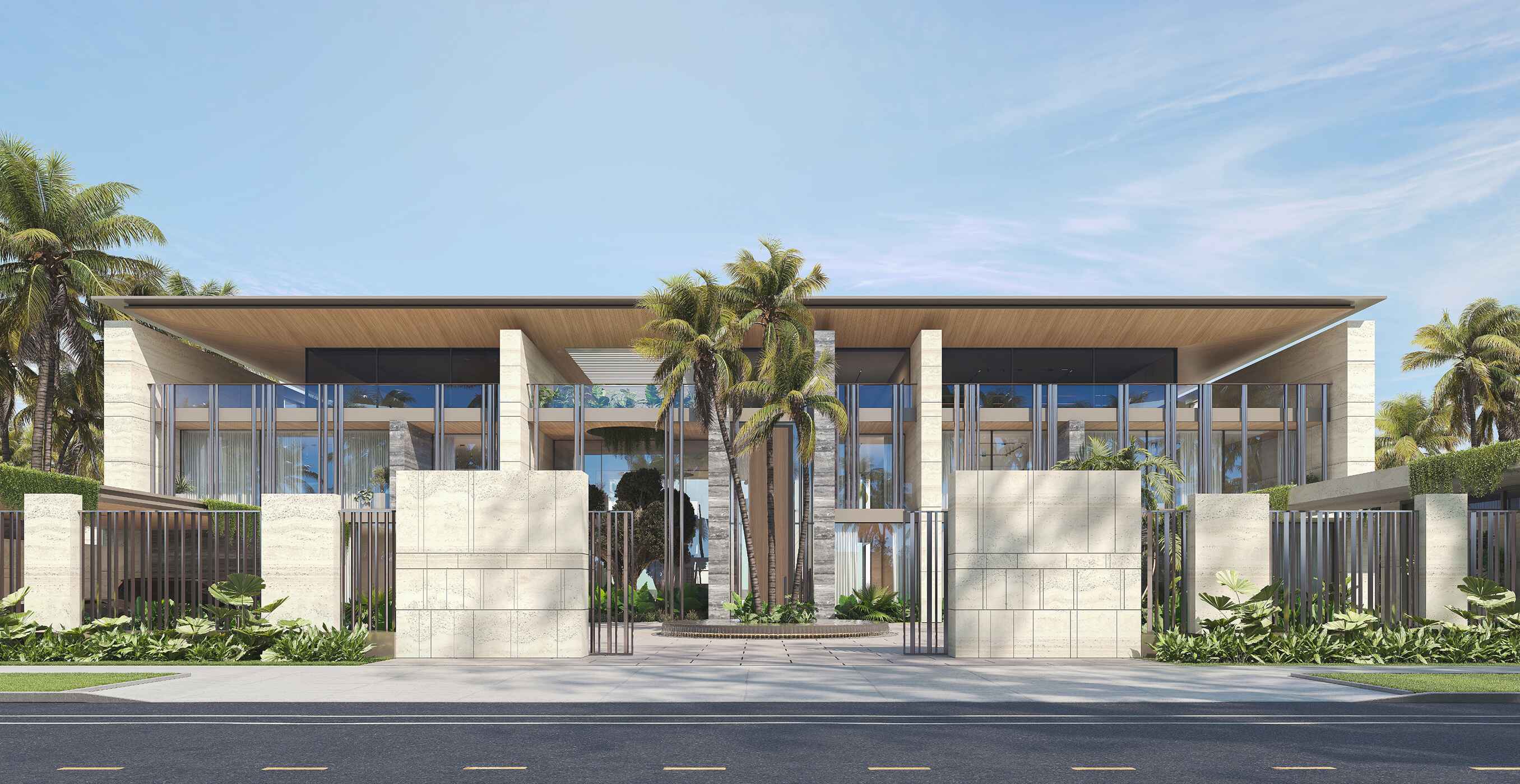 The Wraith Residence is a modern luxury villa on Jubail Island featuring bespoke interior design.