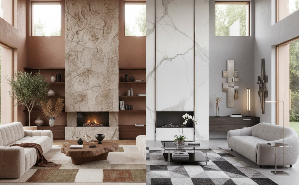 Homeowner reviewing interior design changes during the design process in Dubai