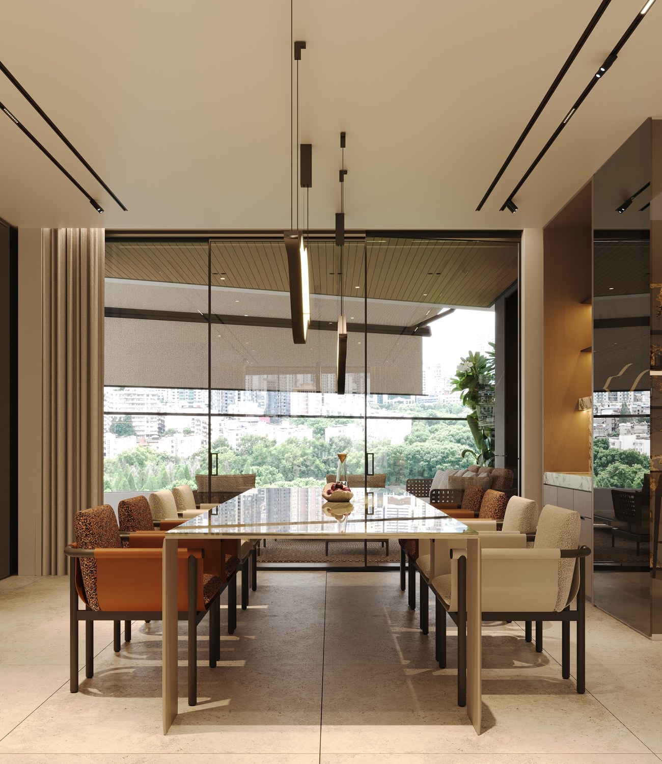 Penthouse Kampala dining detail