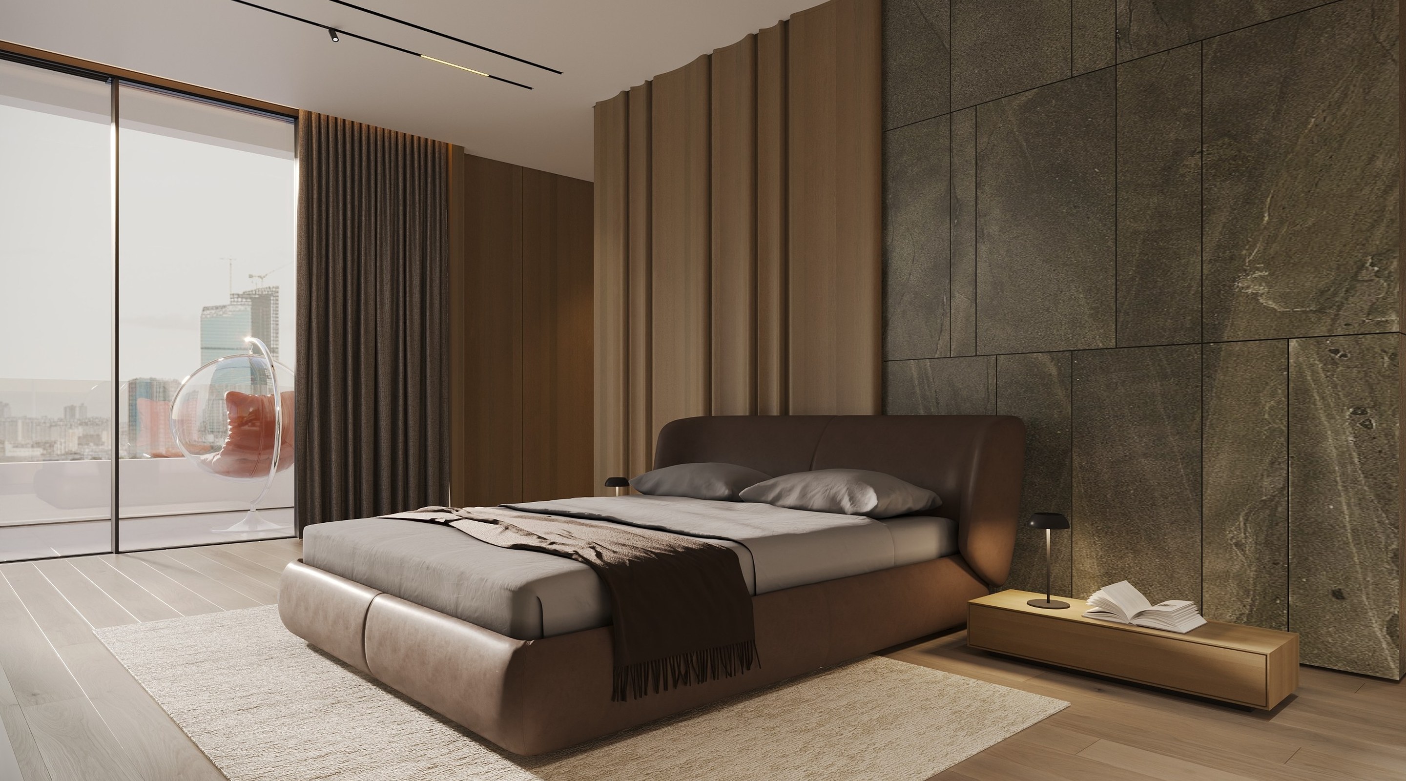 Penthouse Kampala guest bedroom