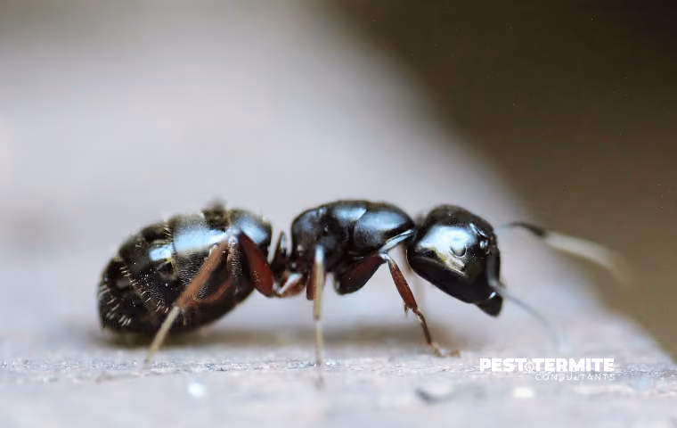 Ant control treatment for a Durham area home