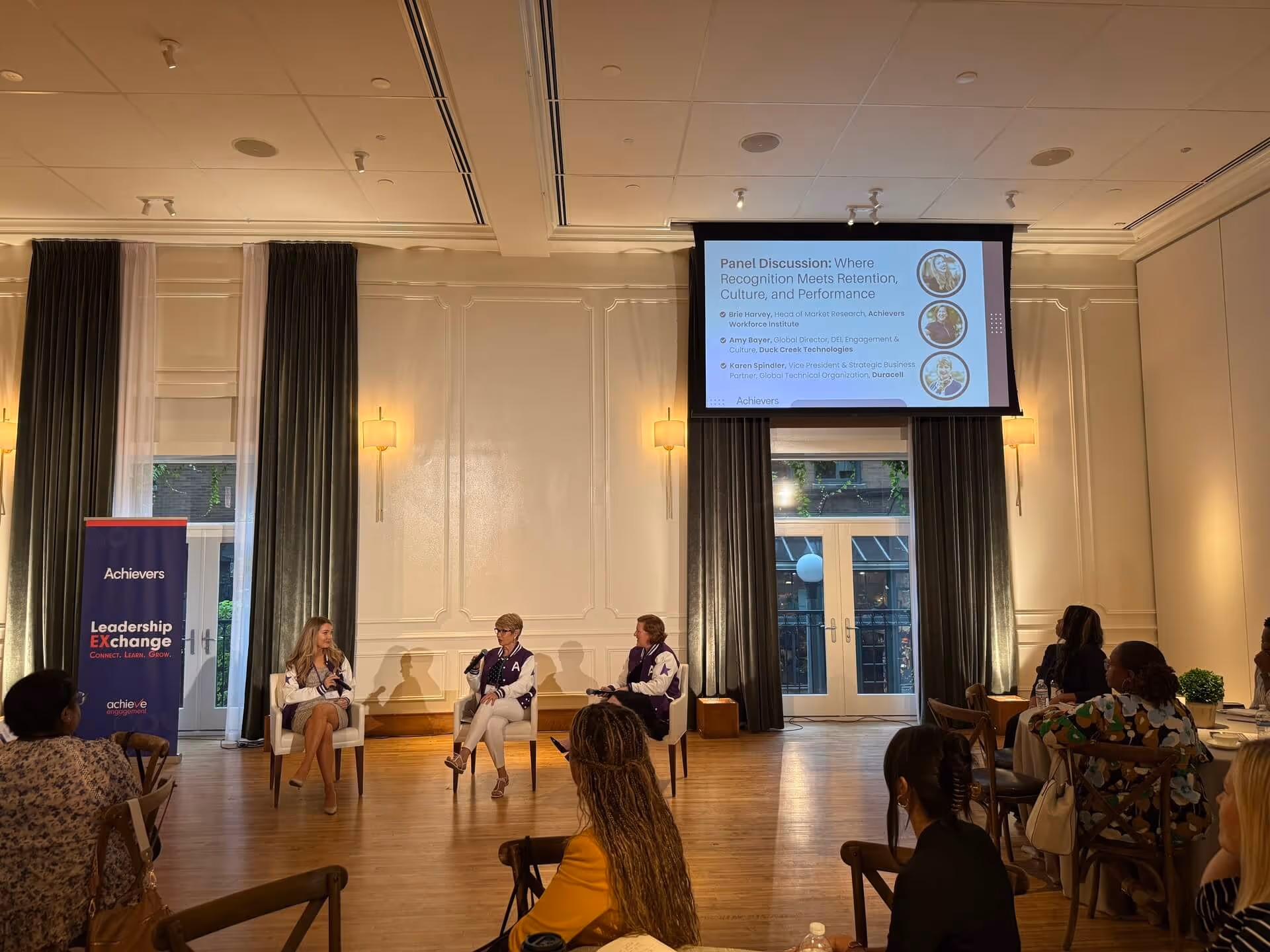 Panel discussion on recognition at Achievers Leadership Exchange event