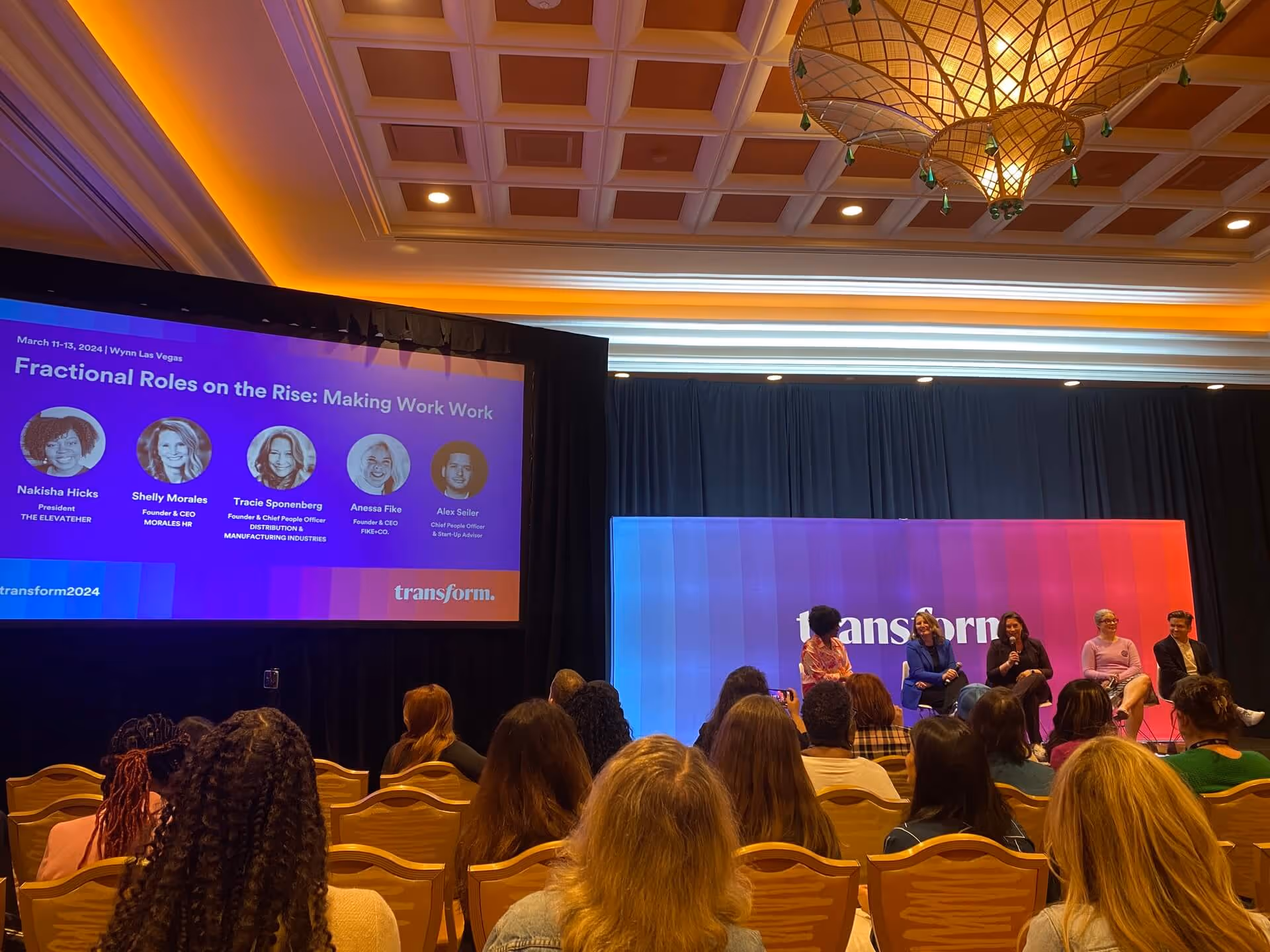 Panel discussion on fractional roles at Transform 2024 conference