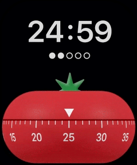 Pomodoro timer animation