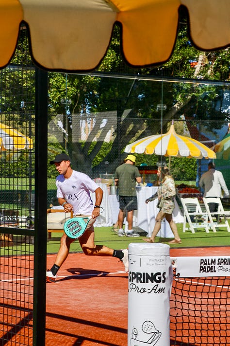 Players participating in the the Palm Springs Padel Pro-Am