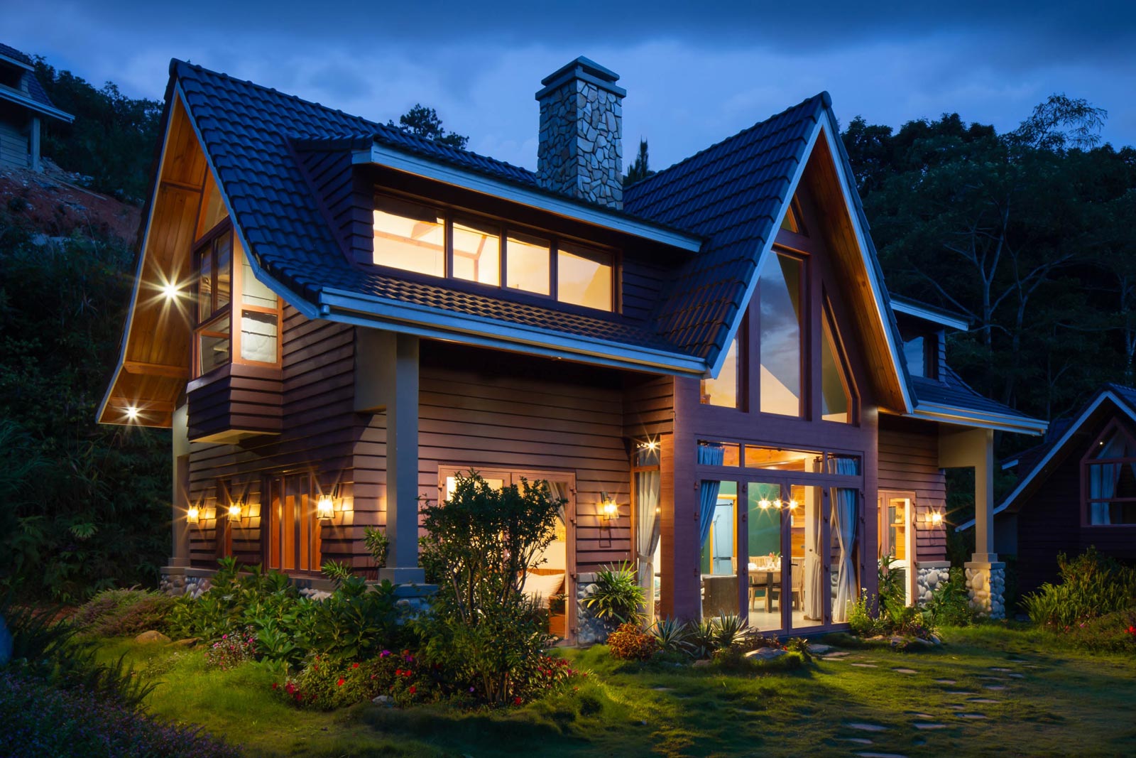 brown and black house