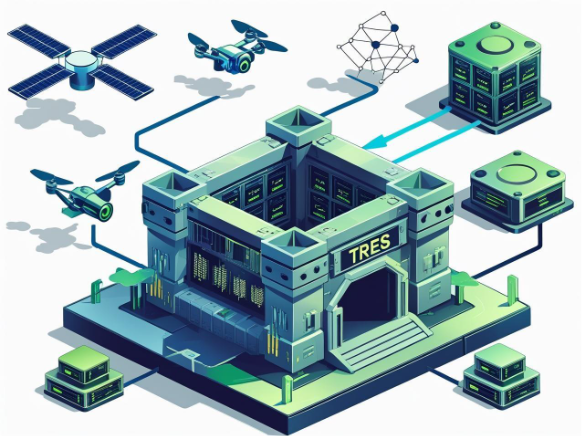 A building with a network of dronesAI-generated content may be incorrect.