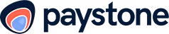 Paystone company logo with abstract shield-like icon to the left of the word 'paystone'.