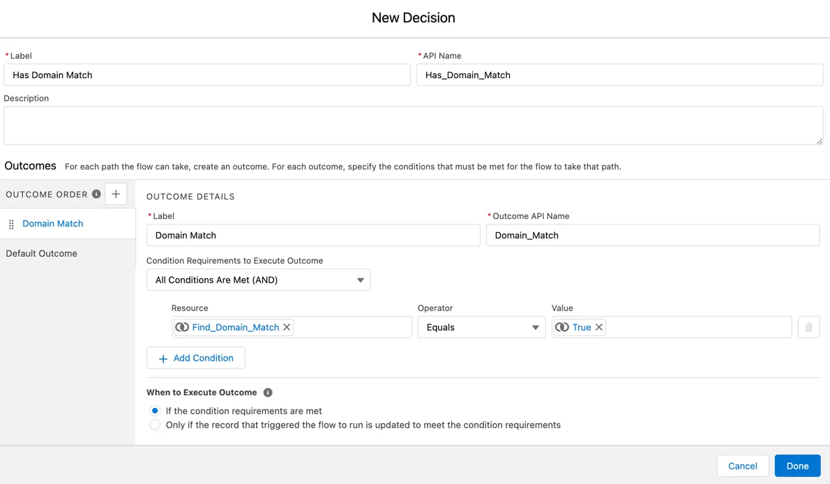 Add new decision in the Flow