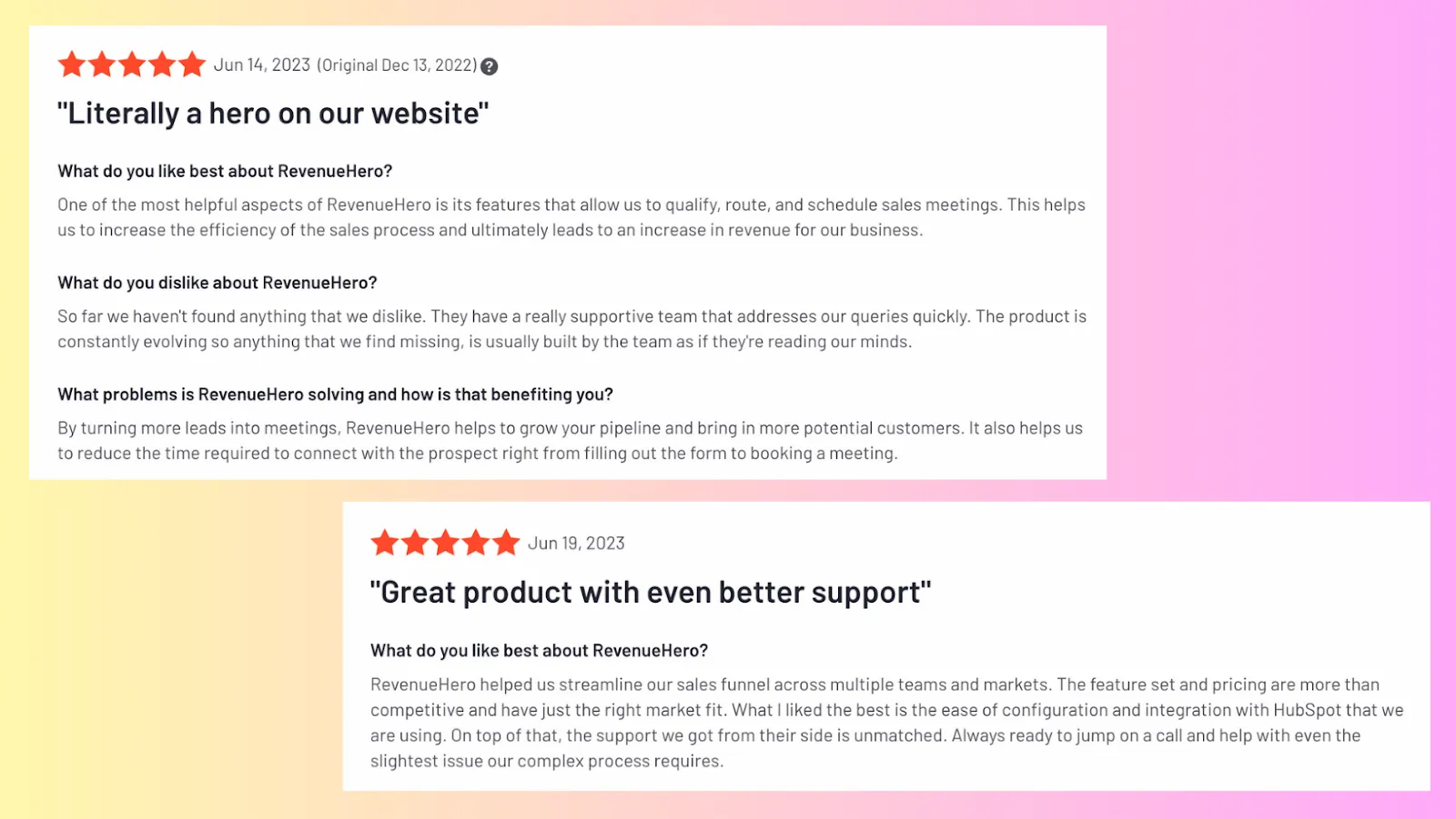 RevenueHero reviews | LeanData Alternative