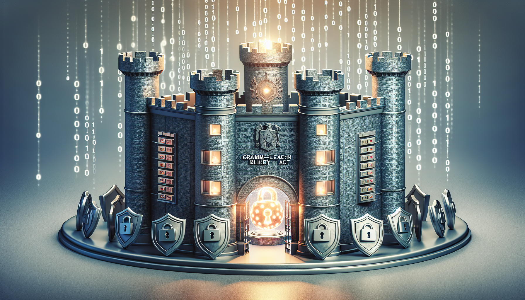 Illustration of financial data security under GLBA