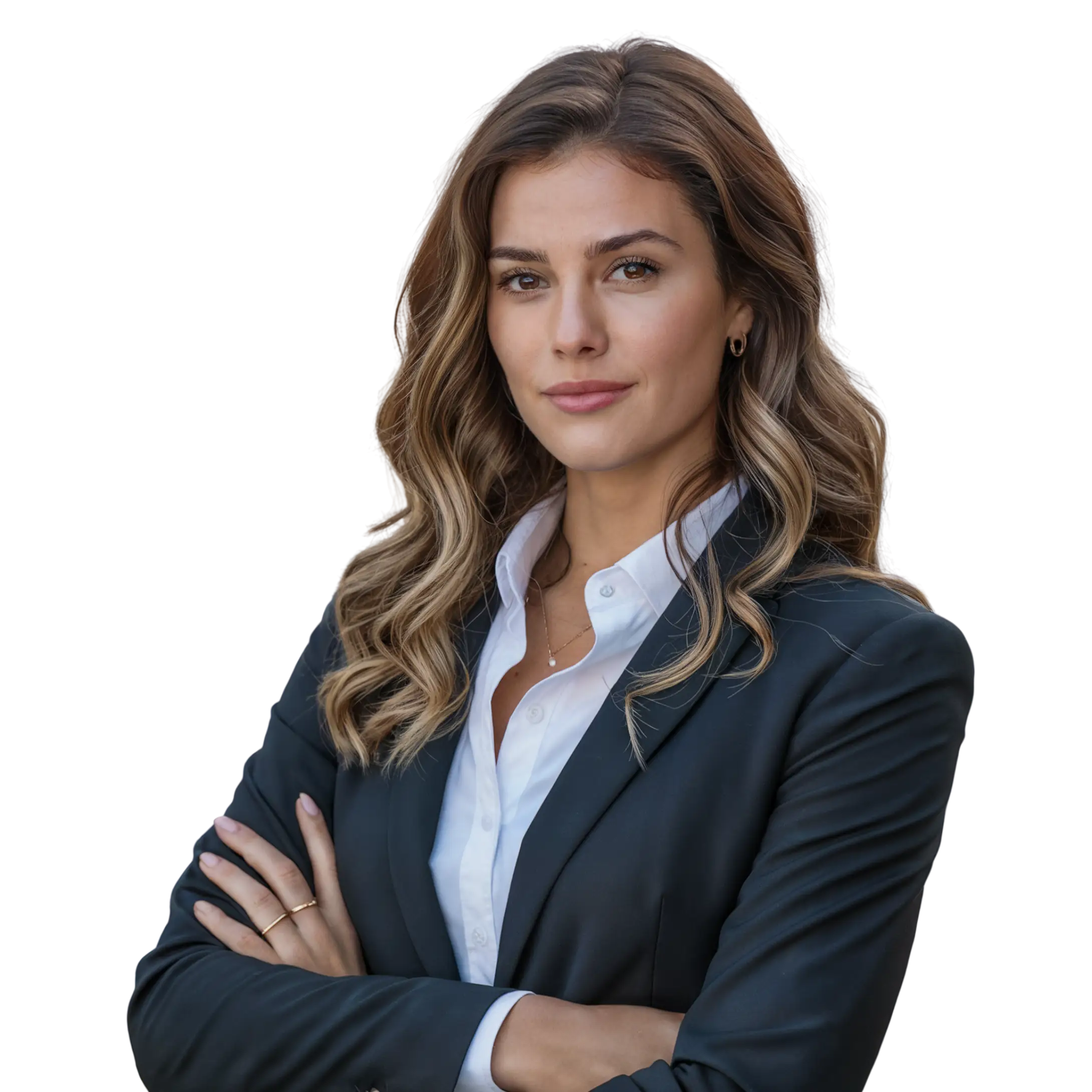 A confident B2B salesperson ready for winning