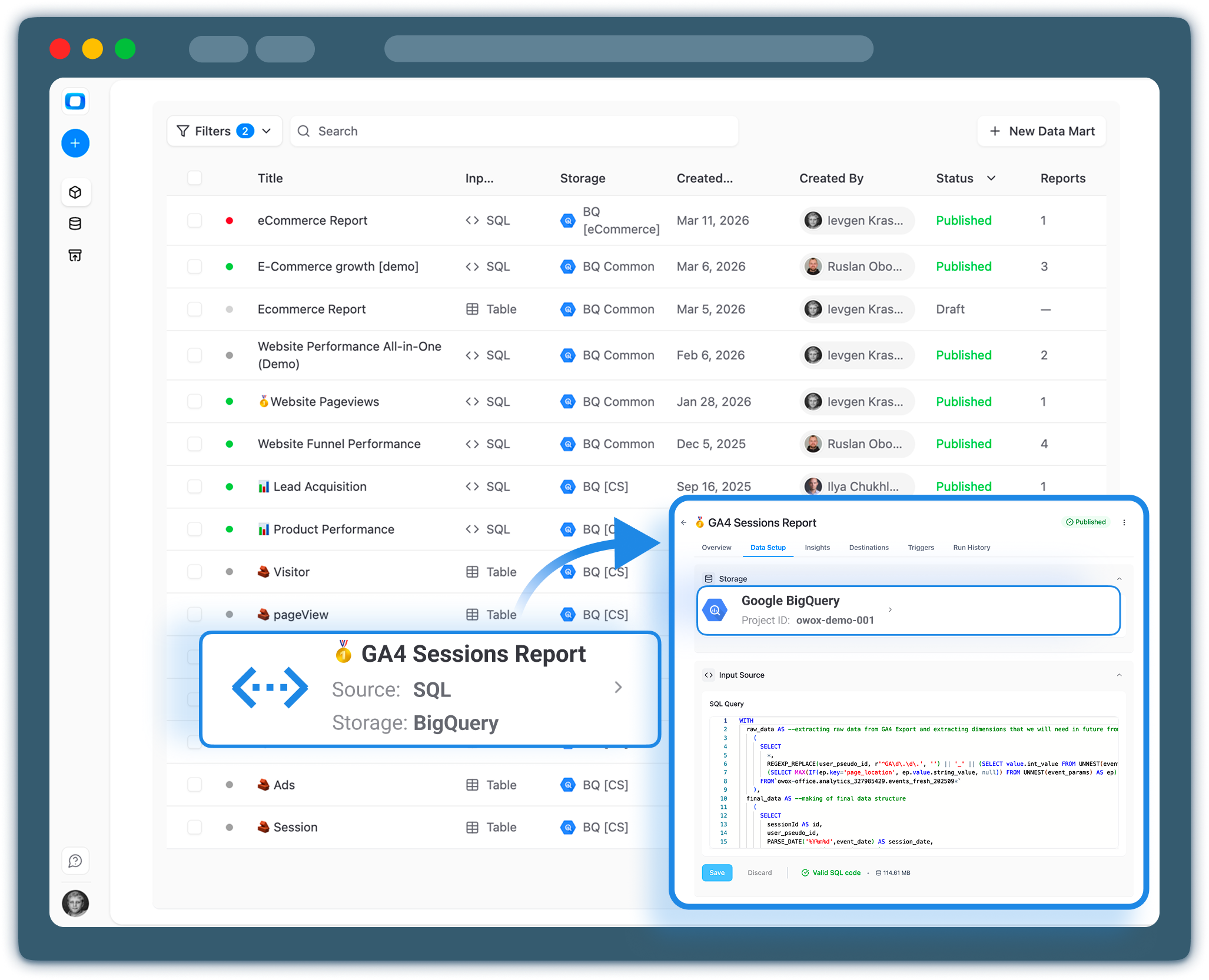 Self-Service Analytics Platform