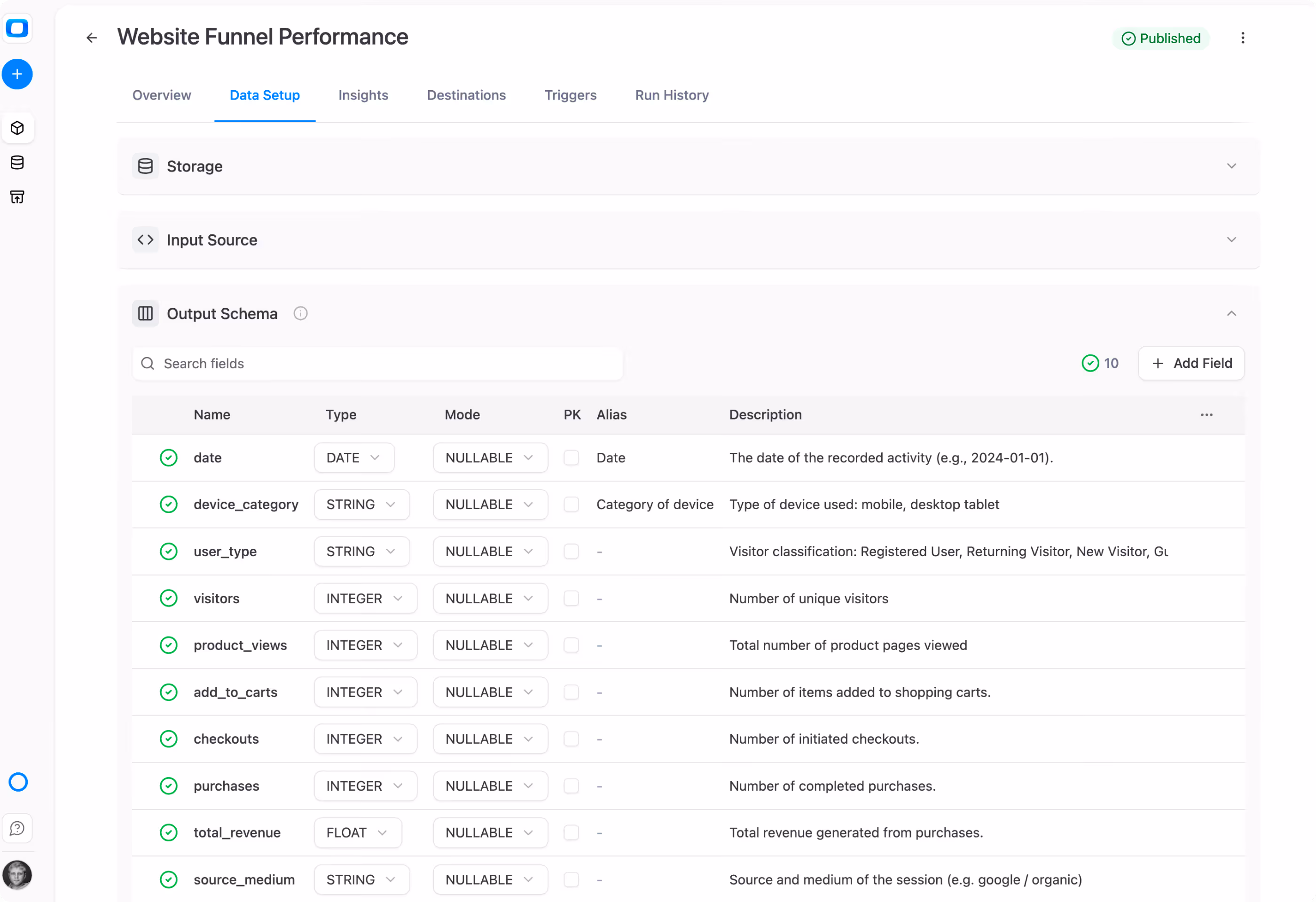Pick tables from your warehouse. Get a populated, governed Data Mart library — descriptions, aliases, keys, owners included.